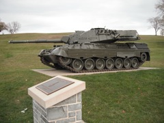 Leopard Tank.  The Canadians bought them from the Germans.  Many have been replaced by used M1A1 tanks from the U.S.