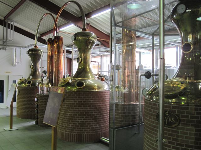 The pot stills, which are a good thing