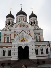 This Orthodox cathedral was built by the Russian Czar directly across from the Parliament. So There.