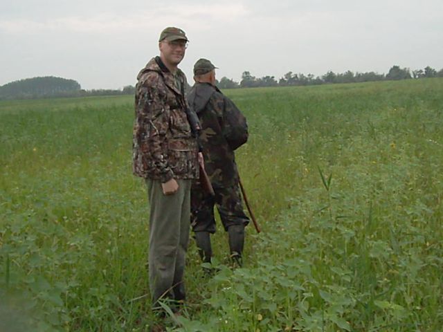 We stalked further in the rain.  Here we are scouting a young bock with a geiss.  He had a broken antler, so we passed on him for now.  I love how handy the CZ550FS rifle I am carrying is for this kind of stalking.  Compact and powerful.