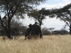 Dale and Corney on the prowl for Gemsbok