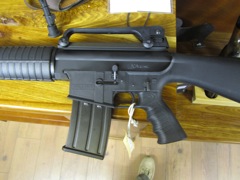 Looks like an M-16, but is a 12 gauge made in Turkey