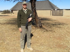With Corney's .223 Sako, out for a stroll looking for Jackals