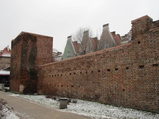 City walls still present in Gdańsk