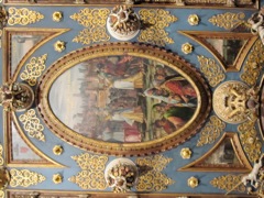 Detail of the ceiling in the 