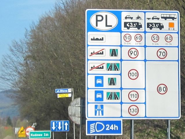 Traffic regs in Poland
