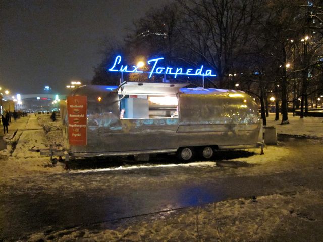 And nearby an Airstream used as a restaurant