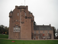 Crathes Castle is a 16th century castle near Banchory in the Aberdeenshire region of Scotland