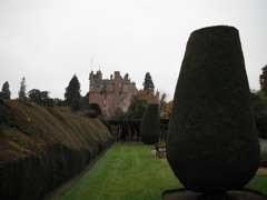 Looking from the lower gardens