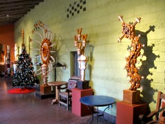 Sculptures in the hall