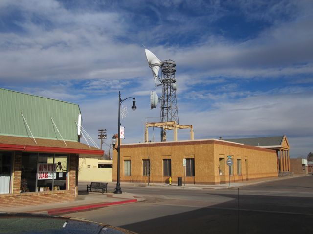 Cool antenna against the sky