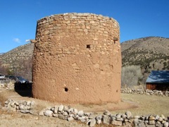 Tower built in the 1850s for protection against Apaches