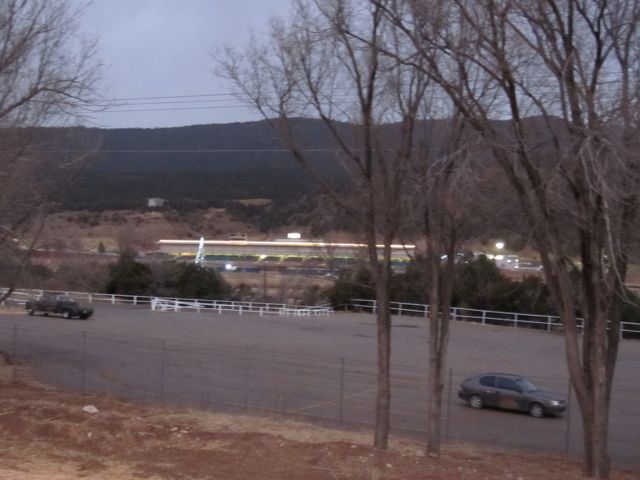 The famous Ruidoso Downs horse racing track
