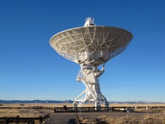 Each antenna has a 25 meter dish that is perfectly parabolic within 1/2 of a millimeter.